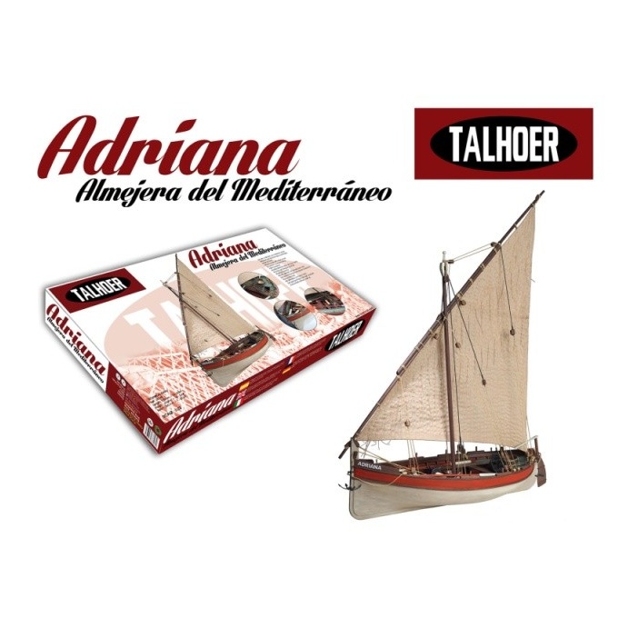 Alternative view of Mediterranian fishing felucca Adriana