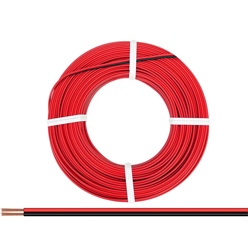 Kaksijohtiminen sähköjohto 16 x 0,2mm