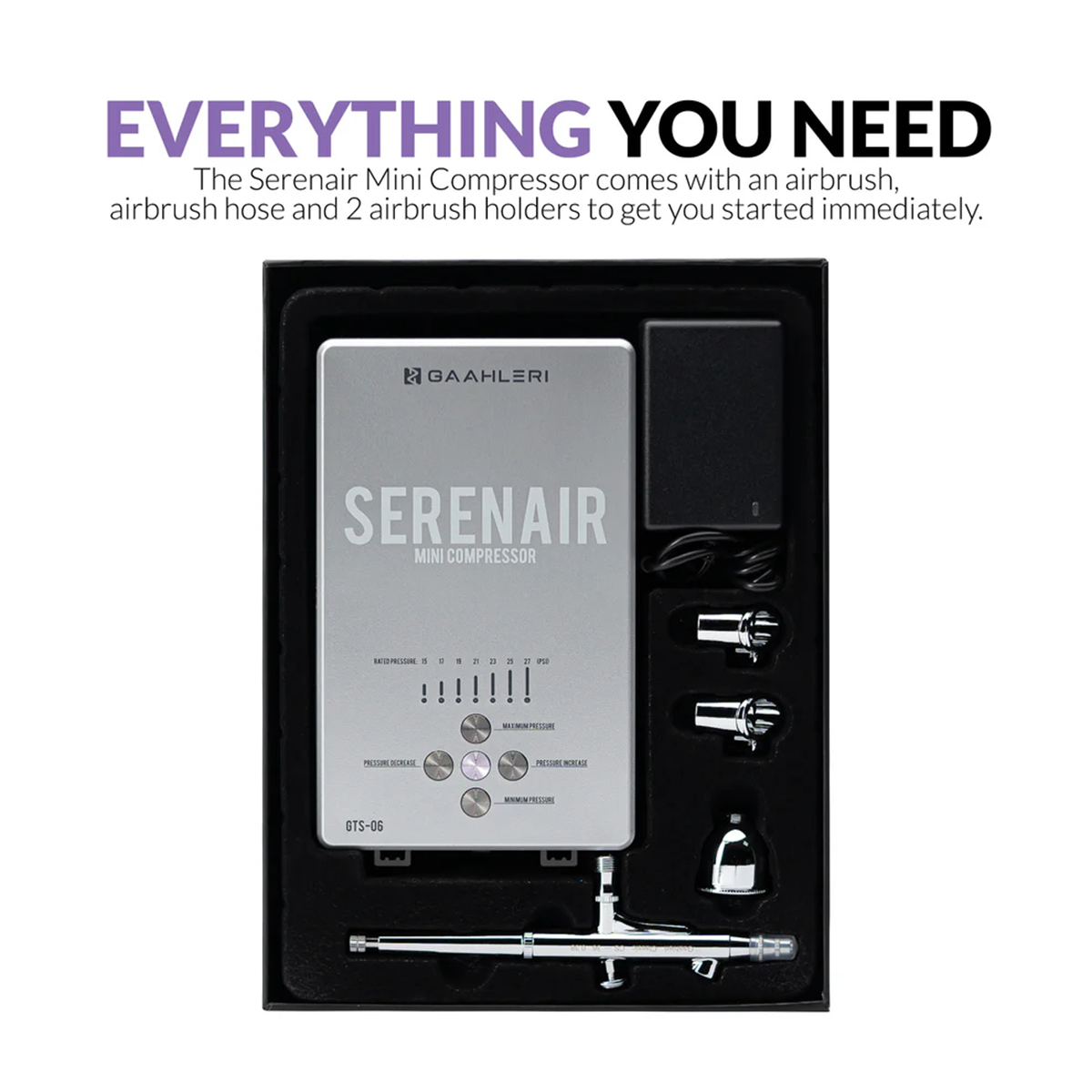 Alternative view of Gaahleri Ambition Series - Classic CS-36 Kynäruisku ja Serenair GTS-06 kompressori