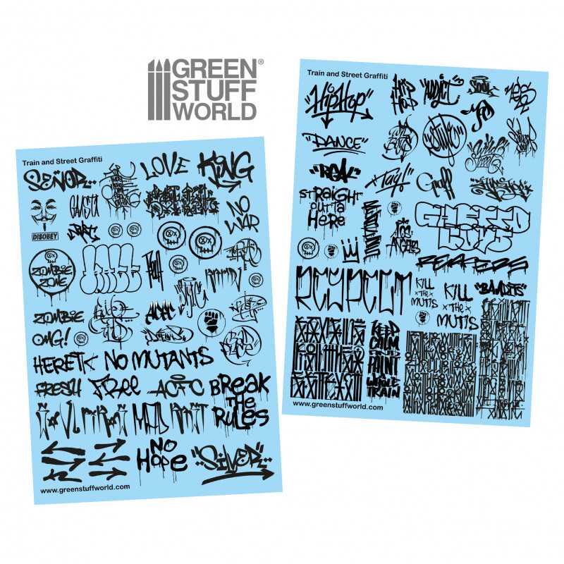 Vesisiirtokuvat Train & Street Graff - Black