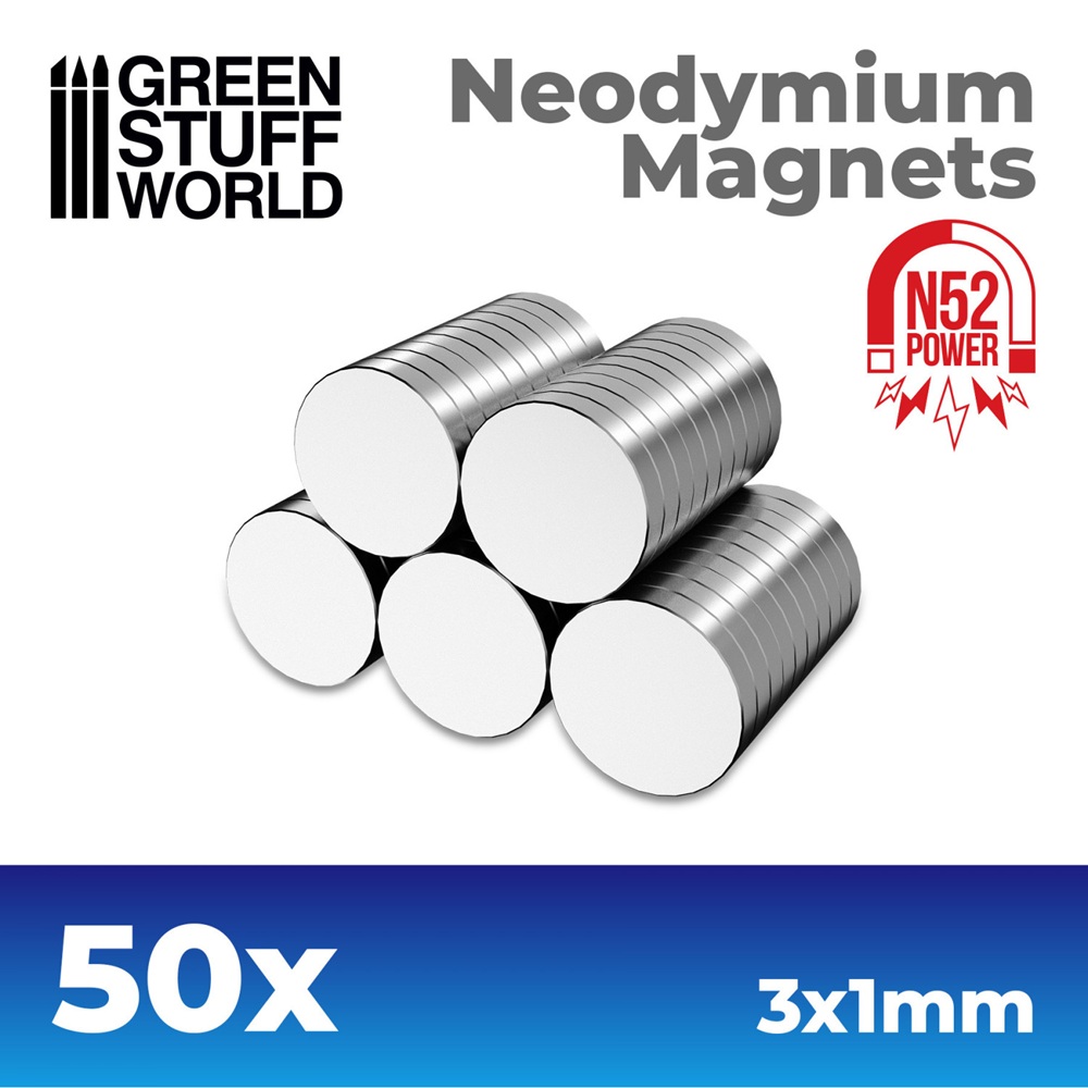 Neodyymimagneettinappi 3x1mm N52