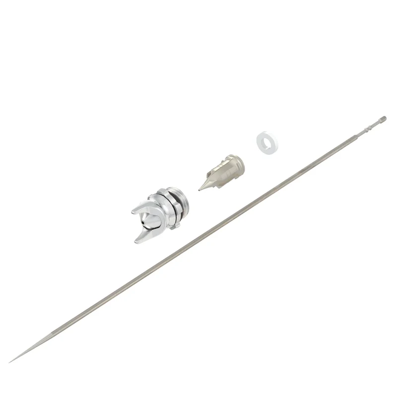 H&S Kynäruiskun Neula + Suutin + Kärkikappale 0.25mm Titanium