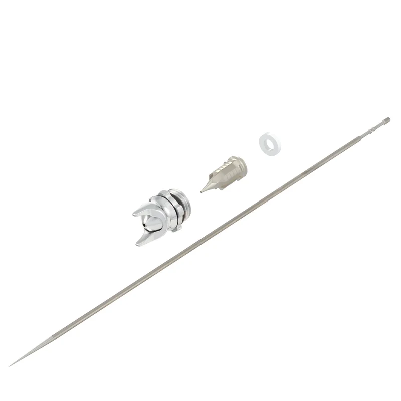 H&S Kynäruiskun Neula + Suutin + Kärkikappale 0.44mm Titanium