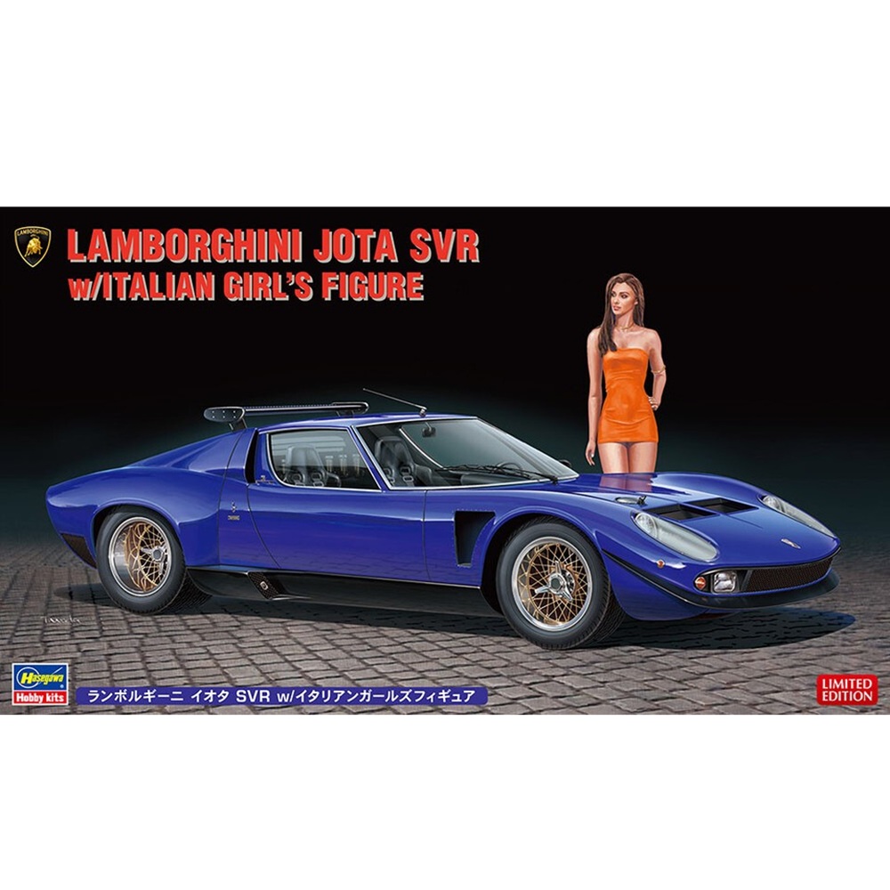 Lamborghini Miura Jota SVR w/ Italian girl's figure 1:24