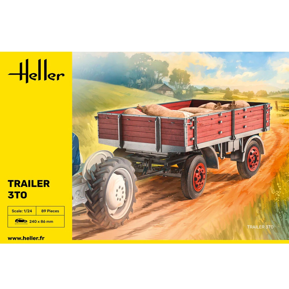 E 3 3 Ton Standard Trailer 1:24