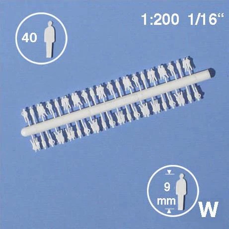 Siluetti-hahmot 1:200 - Valkoinen