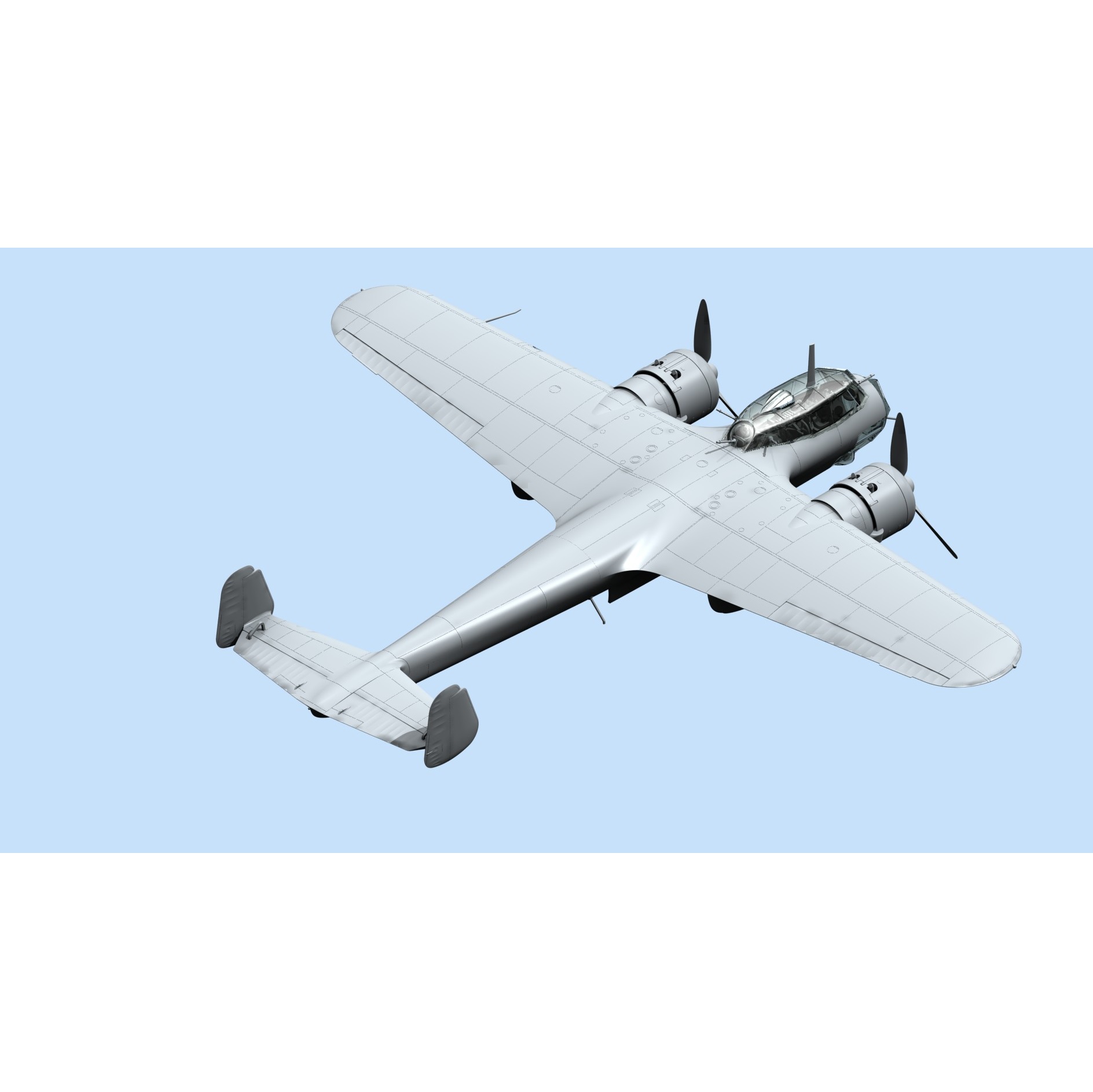 Alternative view of Dornier Do-17Z-2 1:72 SUOMI