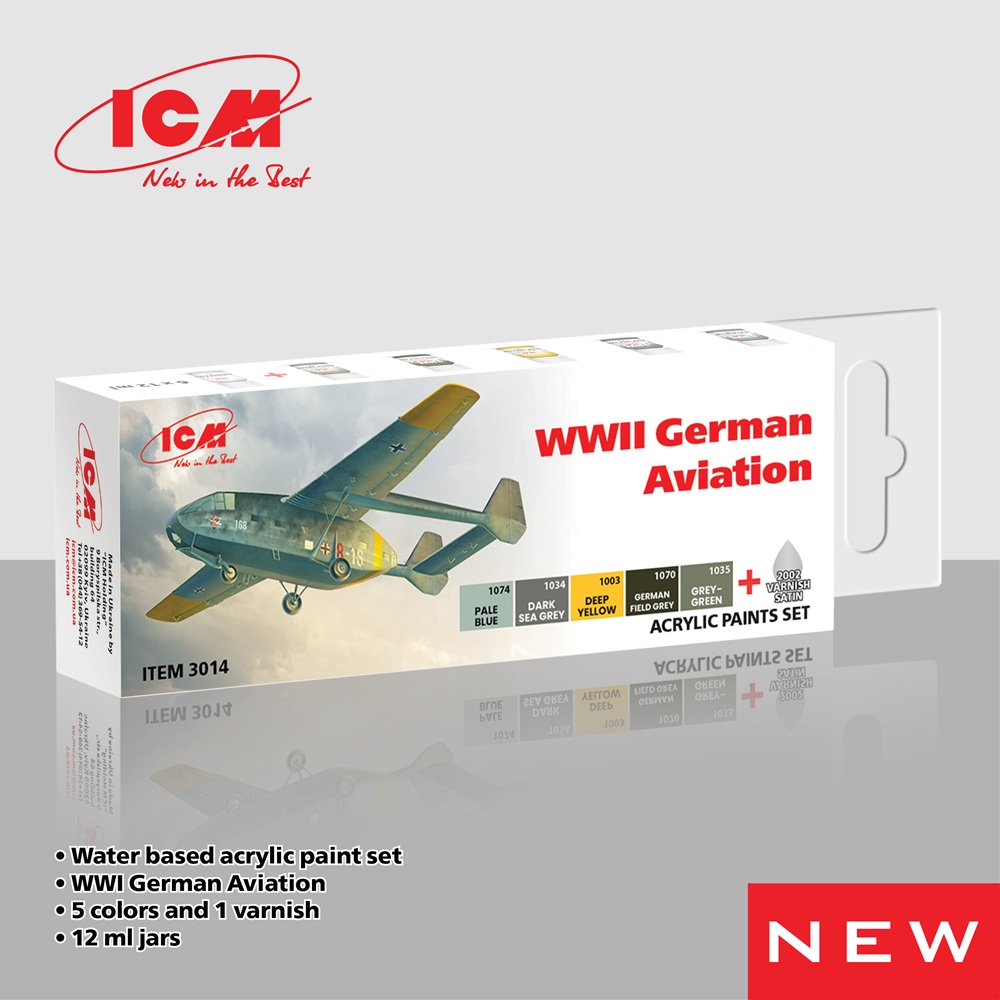 WW2 German Aviation Acrylic Paint Set