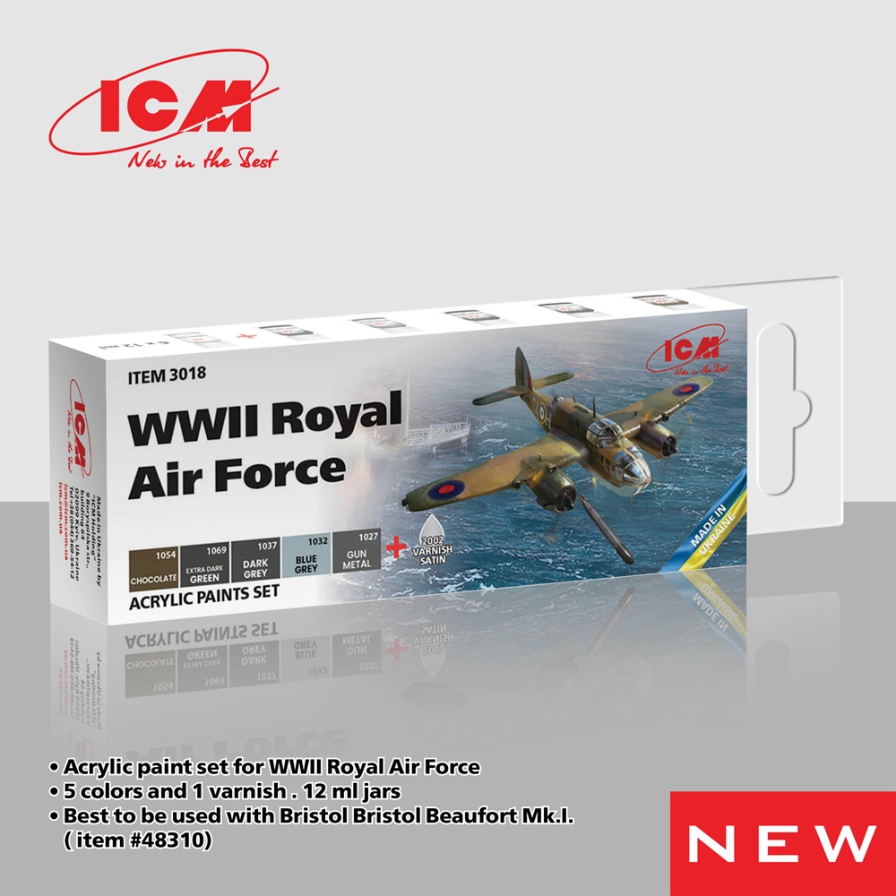 WW2 RAF Acrylic Paint Set