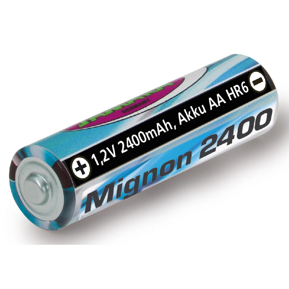 12V ladattavat akkuparistot 2400mAh NiMH Mignon