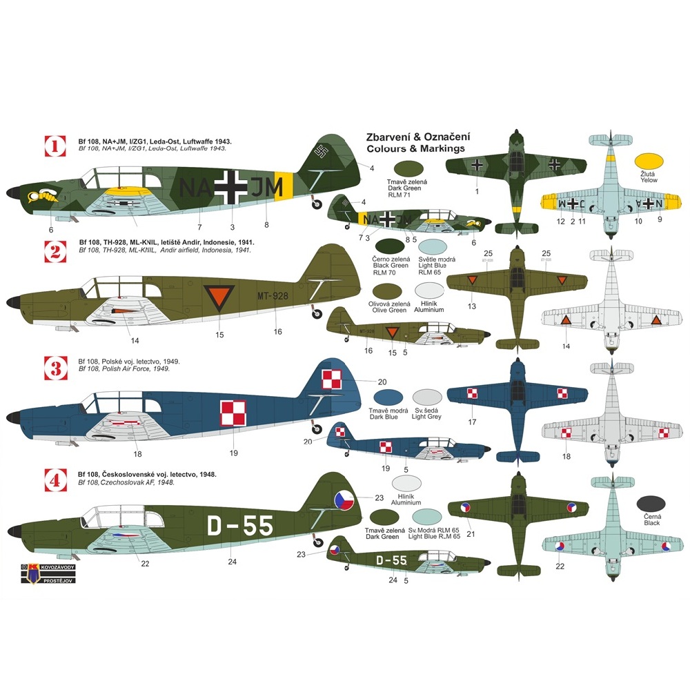 Alternative view of Messerschmitt Bf-108B Taifun 1:72