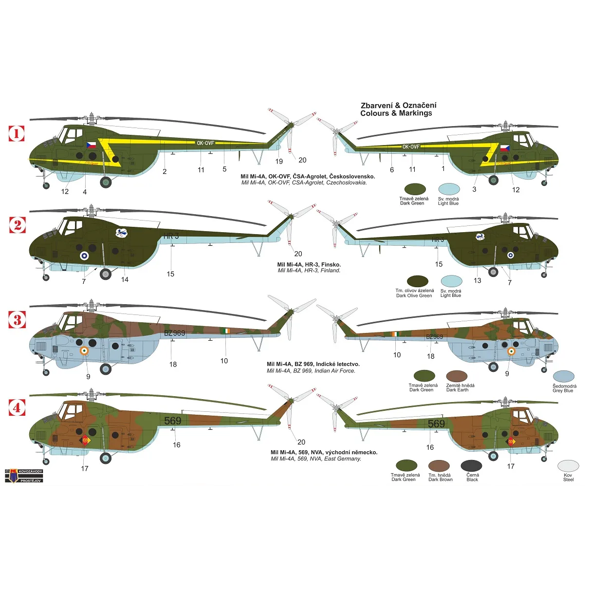 Alternative view of Mil Mi-4A Hound-A 1:72 SUOMI