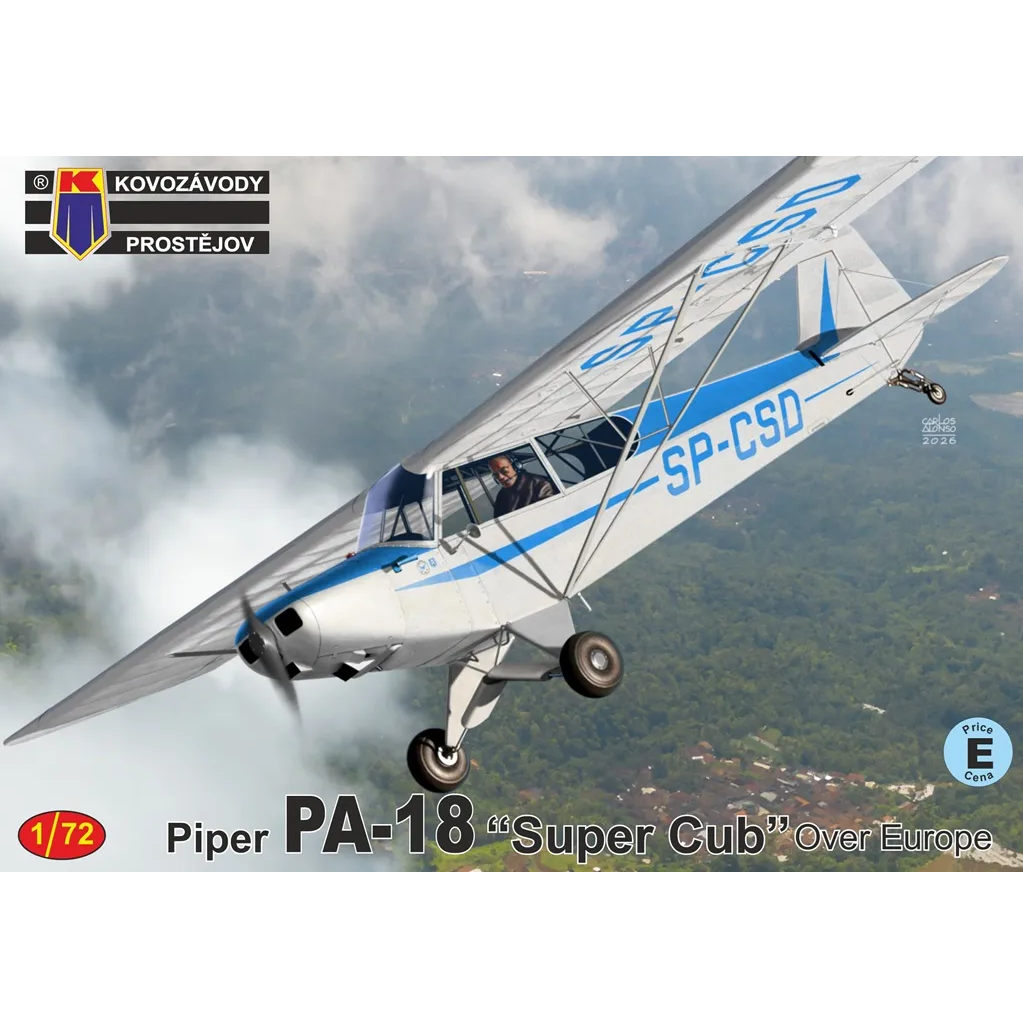 Piper PA-18 Super Cub - Over Europe