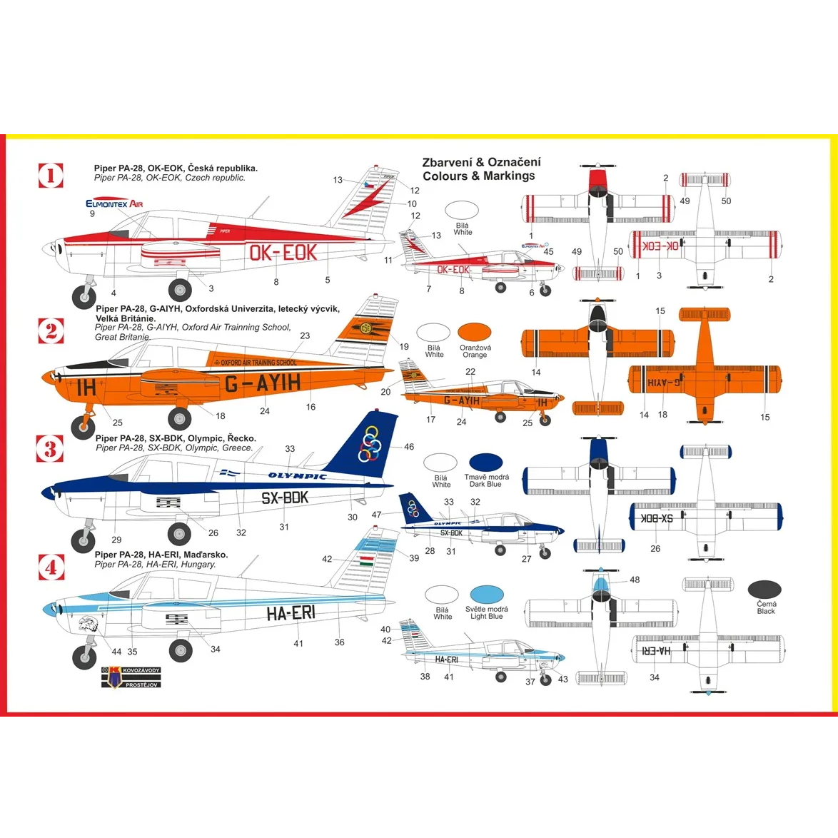 Alternative view of Piper PA-28 Cherokee 140 - Over Europe 1