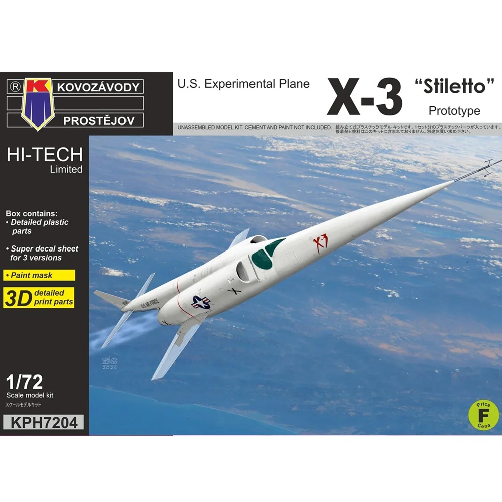 Douglas X-3 Stiletto Prototype 1:72