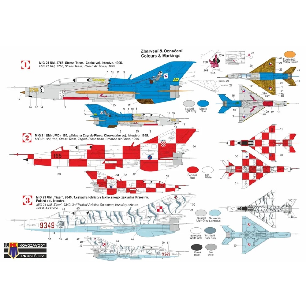 Alternative view of Mikoyan-Gurevich MiG-21UM Mongol-B 1:72