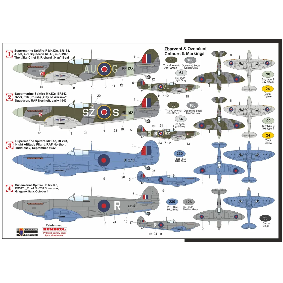 Alternative view of Supermarine Spitfire Mk.IX Early Conversion