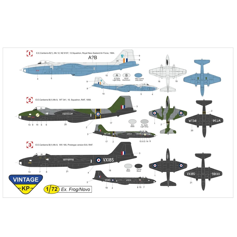Alternative view of English Electric Canberra B.(I) Mk.8/12 1:72