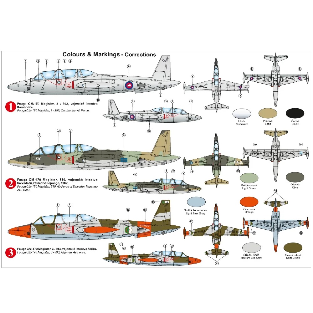 Alternative view of Fouga CM-170 Magister "Other Services“ 1:72