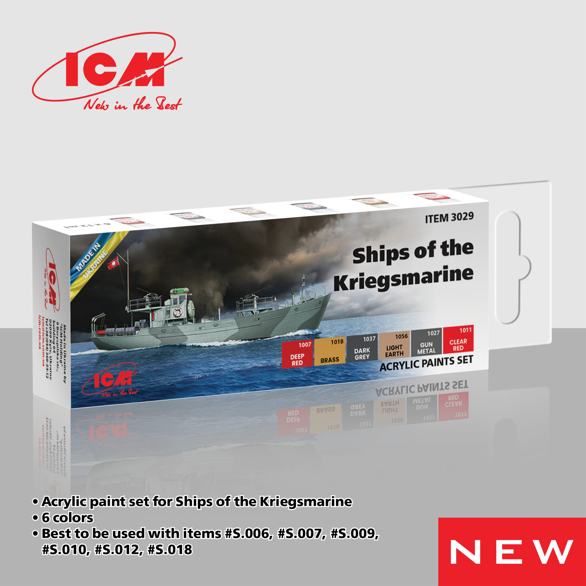 ICM Ships of the Kriegsmarine acrylic paint set