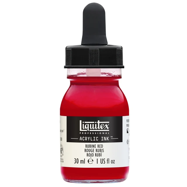 Acrylic Ink 30ml - Rubine Red