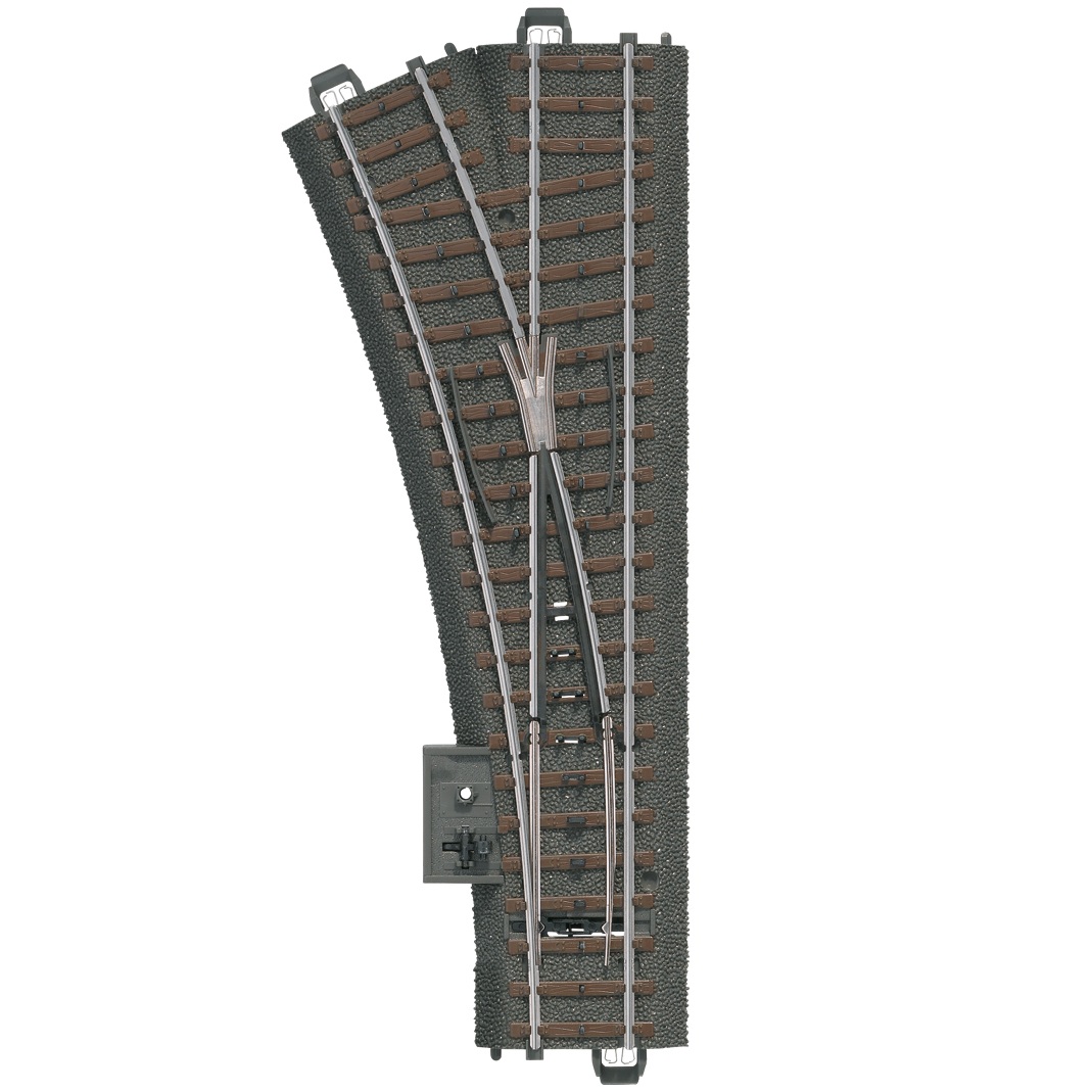 Märklin C Ratapala - Suora Vaihde 188.3mm R2 24.3° Vasen