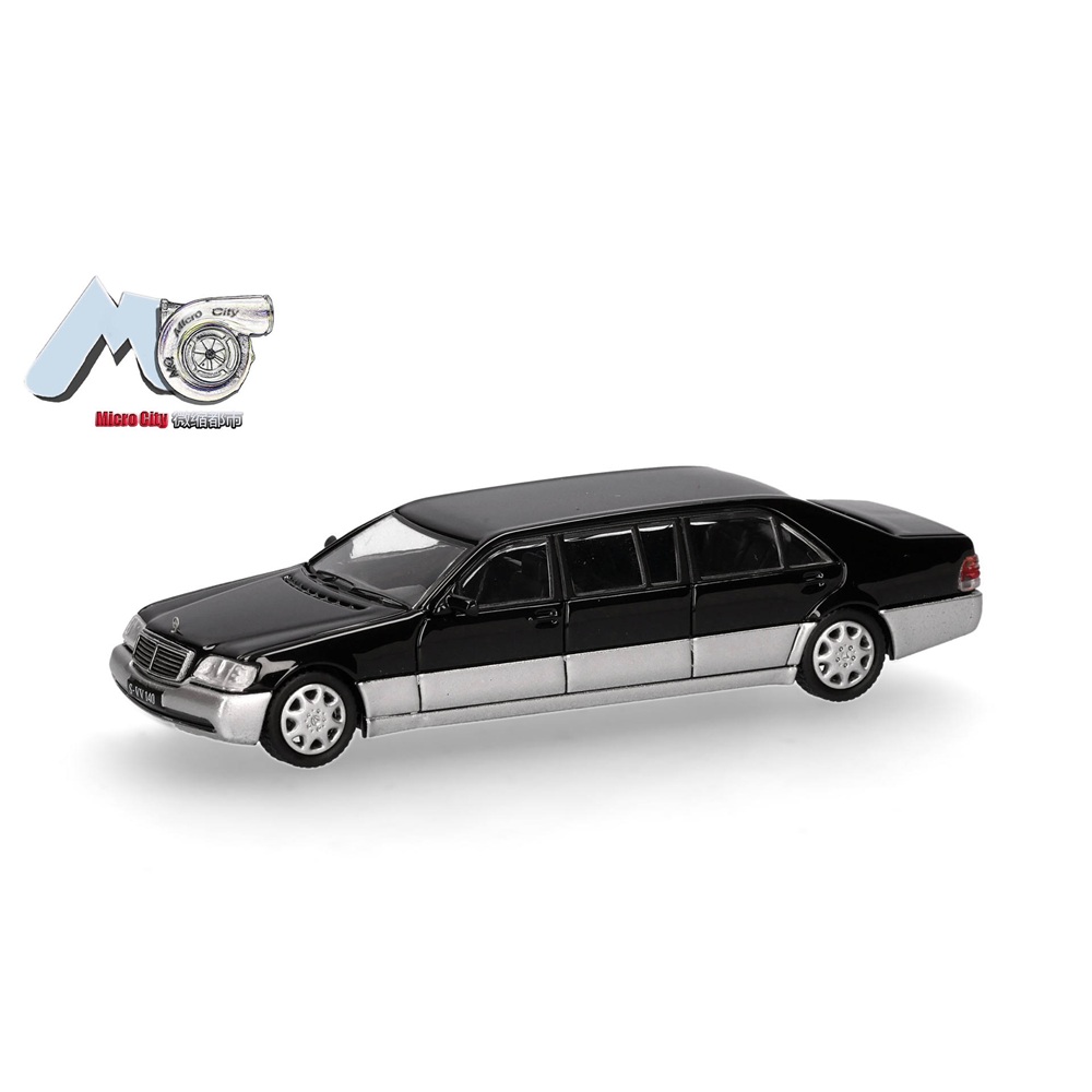Mercedes-Benz W140 S600 Pullman - Musta/Hopea
