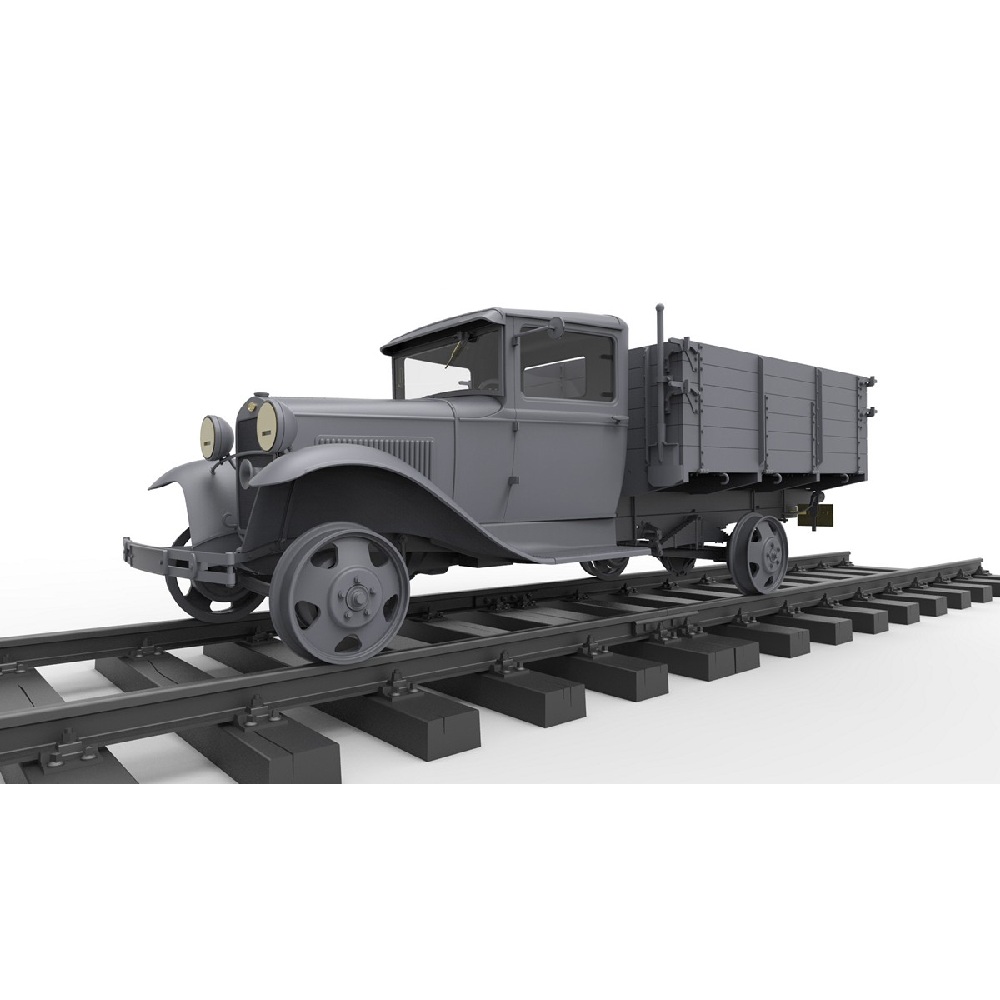 Alternative view of Ford Model AA Railroad Truck 1:35