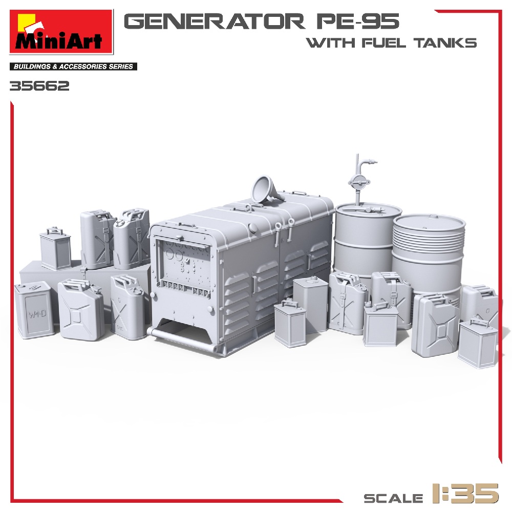 Alternative view of PE-95 Generator with Fuel Tanks 1:35