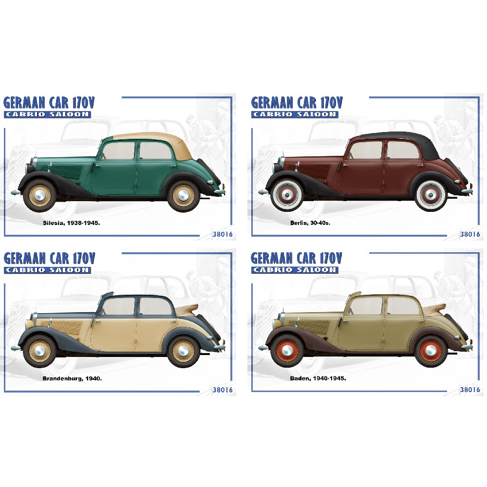 Alternative view of 1939 Mercedes-Benz W136 170V Cabrio-Limousine 1:35