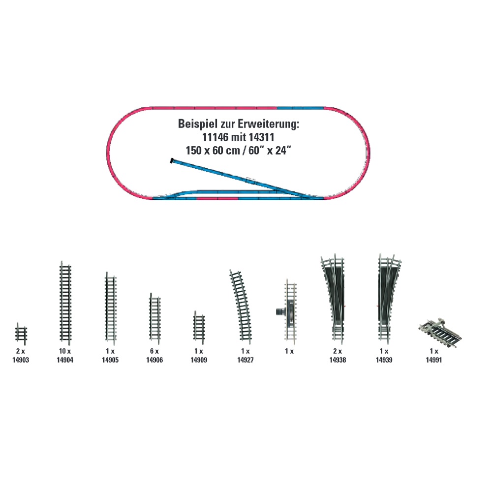 Alternative view of MiniTrix Ratalaajennussarja H1