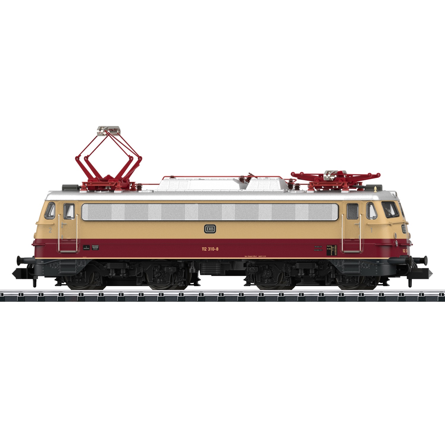 Alternative view of 1971 TEE Rheinpfheil - BR 112 310-8 Bügelfalte DB N