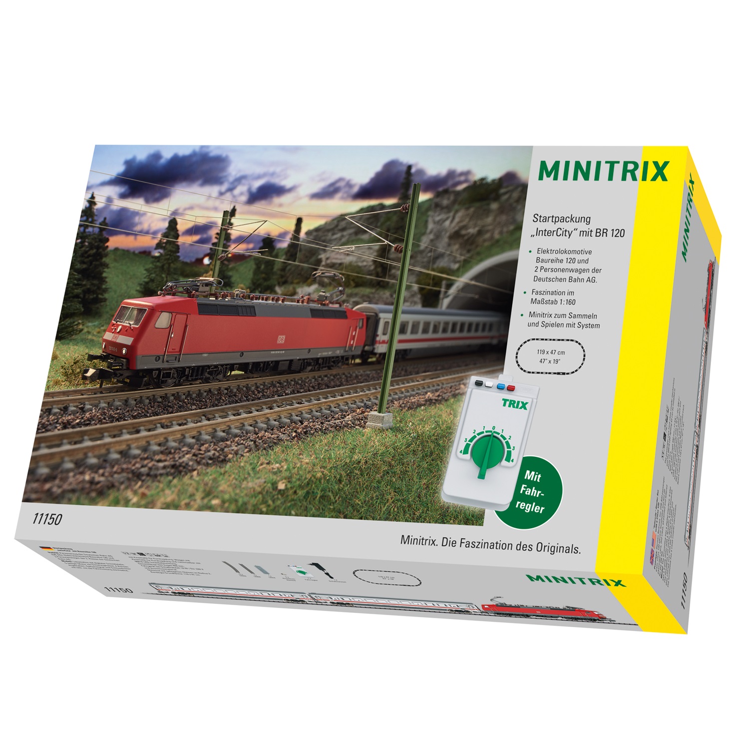 MiniTrix Analoginen Aaloitussarja - DB InterCity-Juna BR 217 Sähköveturilla