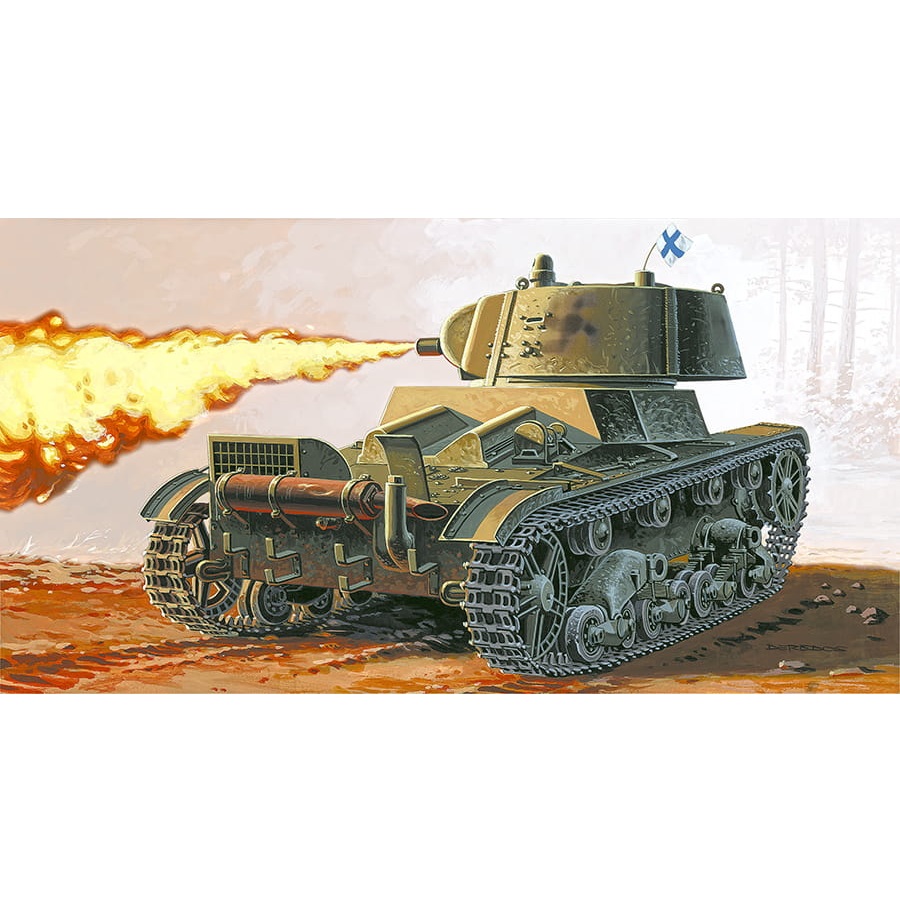 Alternative view of OT-133 liekinheitinvaunu 1:72 SUOMI