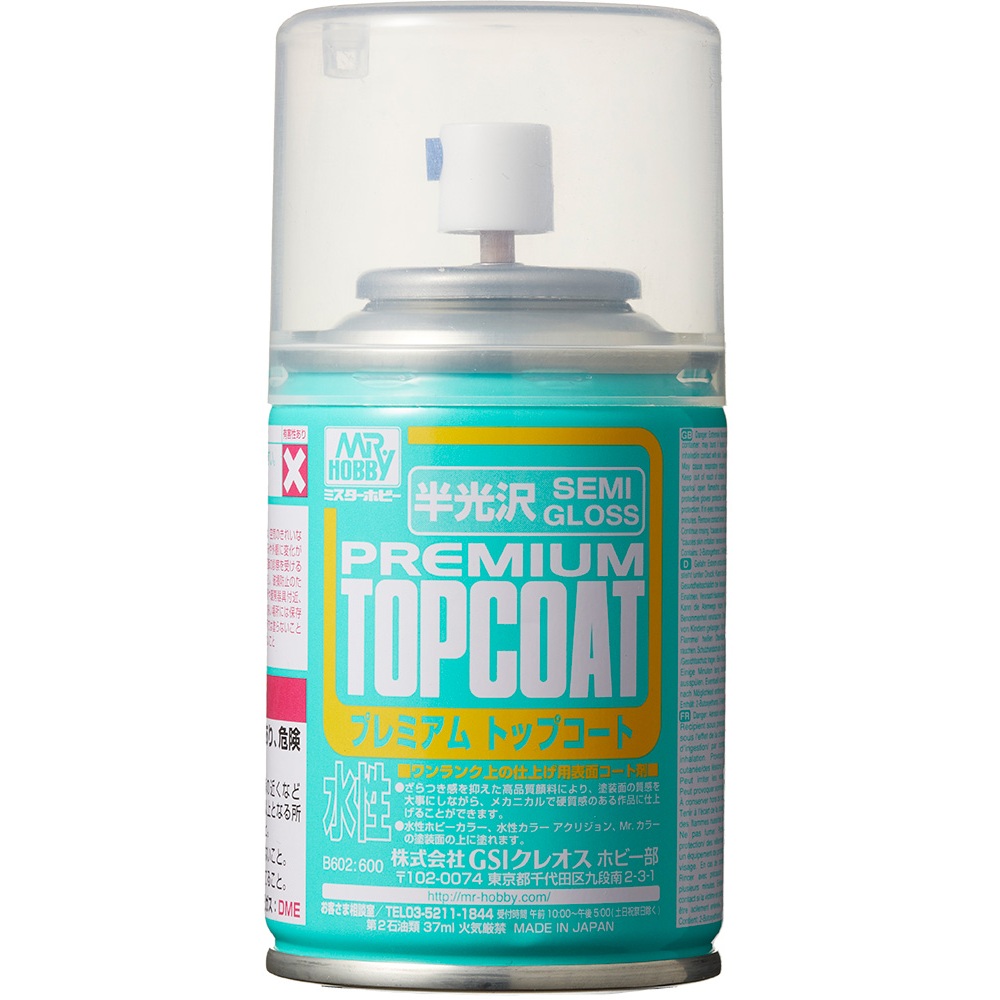 Mr. Hobby Premium Top Coat - Semi-Gloss
