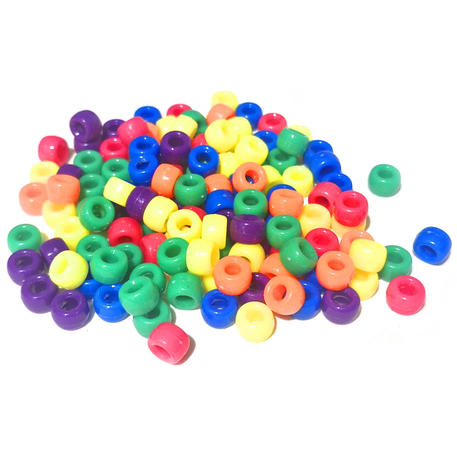Pony Beads 6x9mm n.1000kpl - Neon