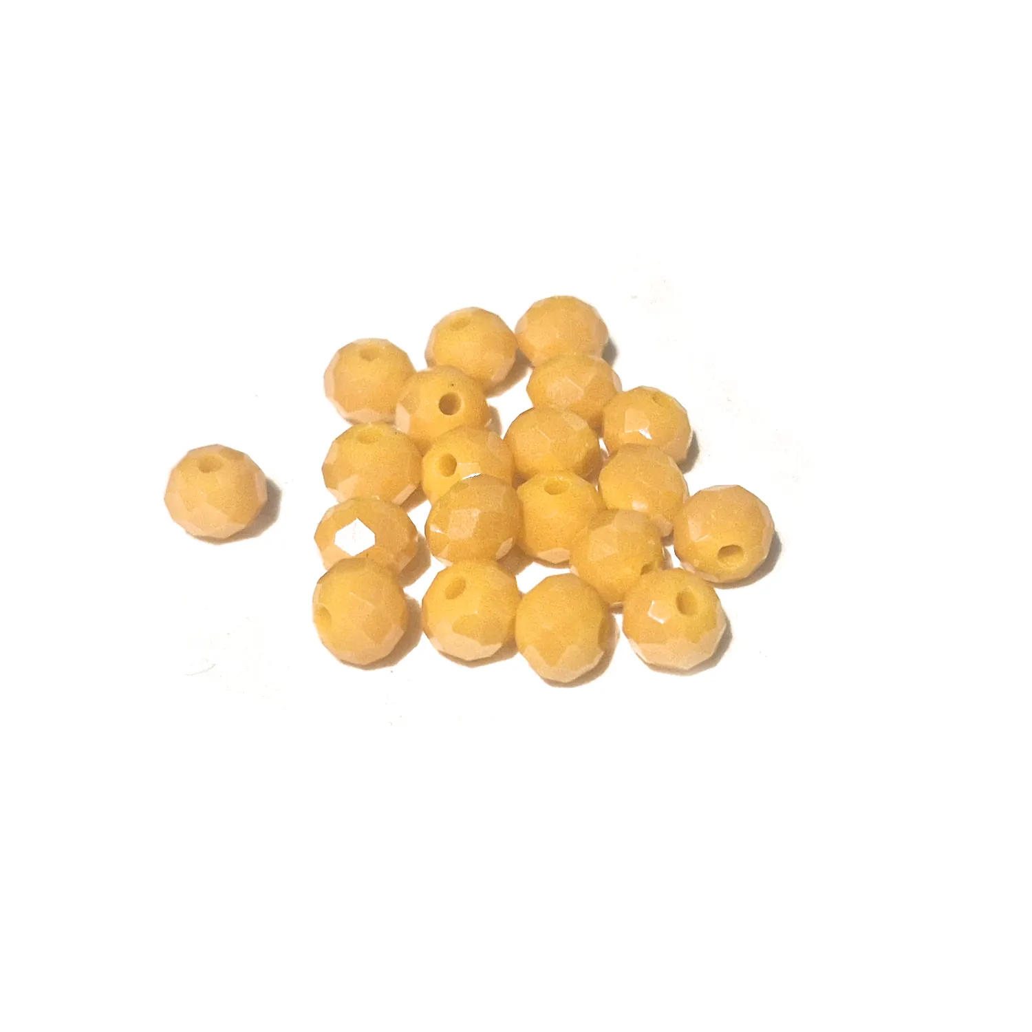 Särmikäs lasihelmi n.6x5mm - Tangerine Orange Pearl