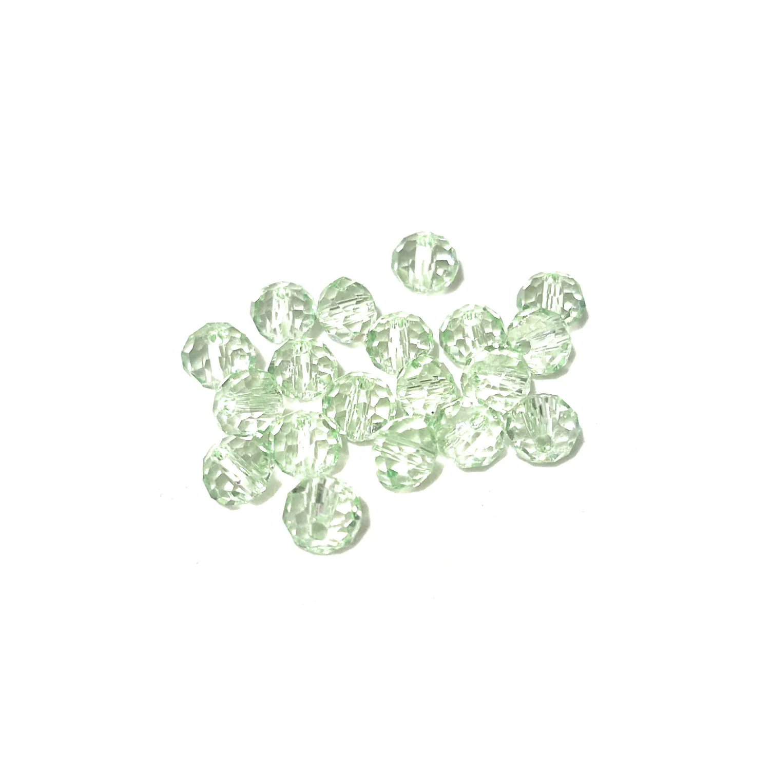 Särmikäs lasihelmi n.6x5mm - Soft Mint Green