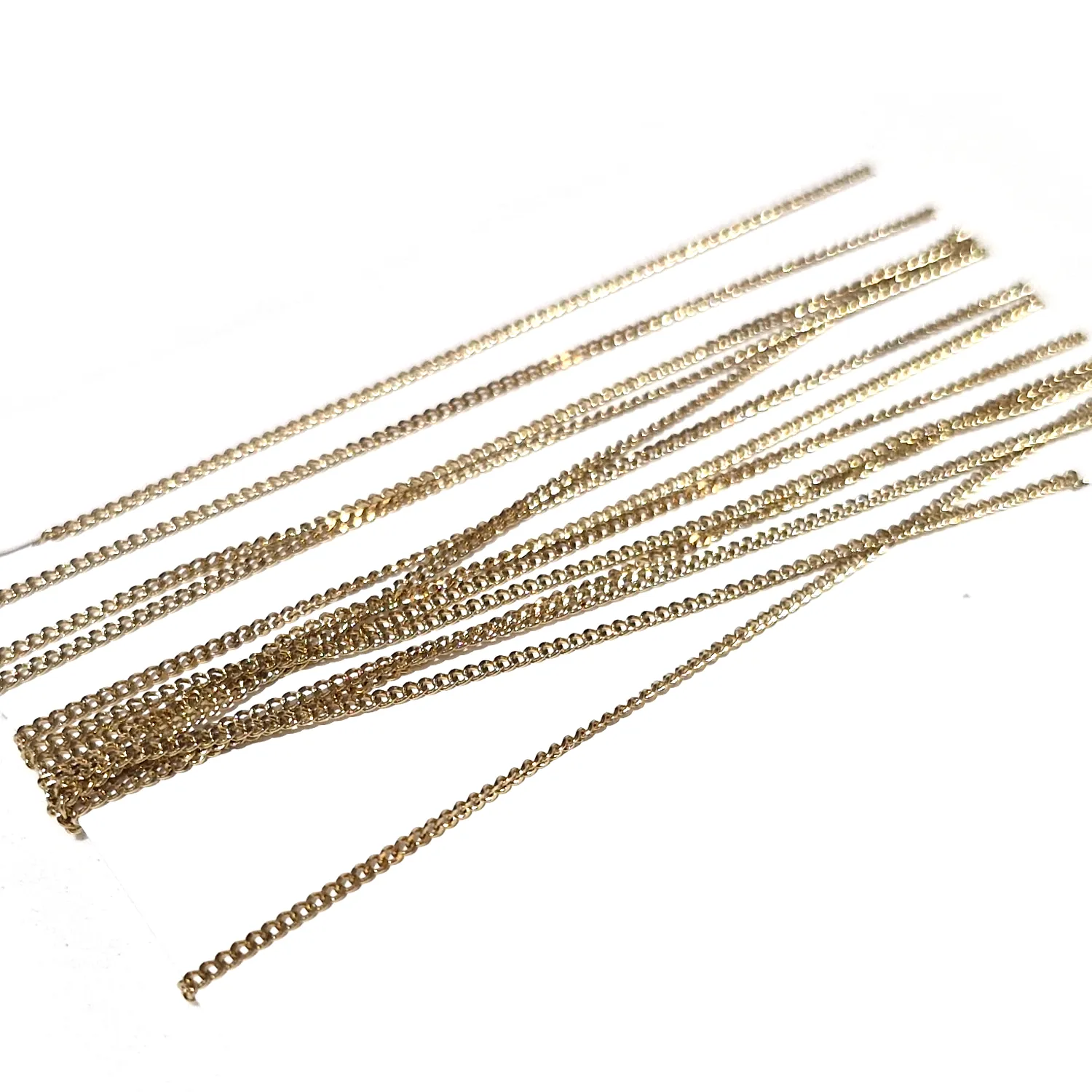 Metalliketju twist n.1mm 2m - Kullansävy