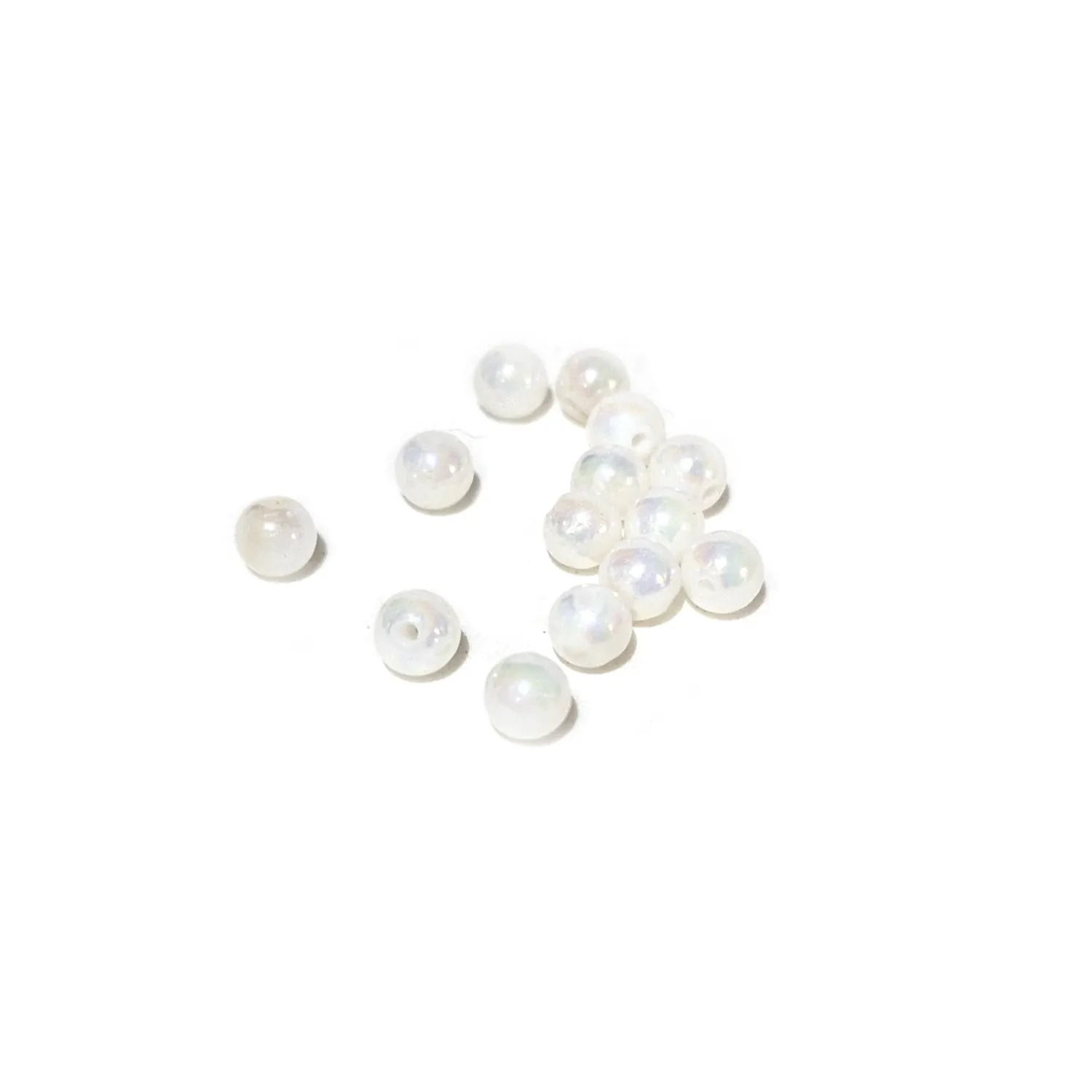 Simpukkahelmi 4mm 25kpl - Vaalea