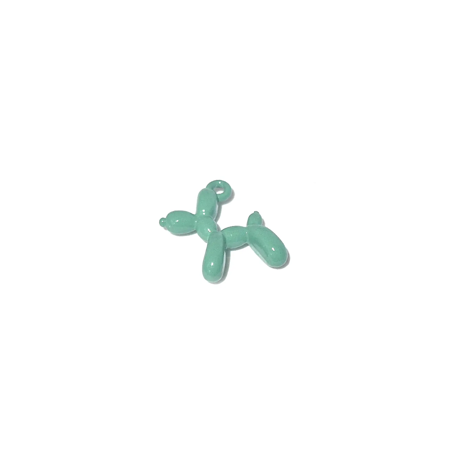 Koristeriipus 19x15mm 1kpl - Ilmapallokoira turkoosi