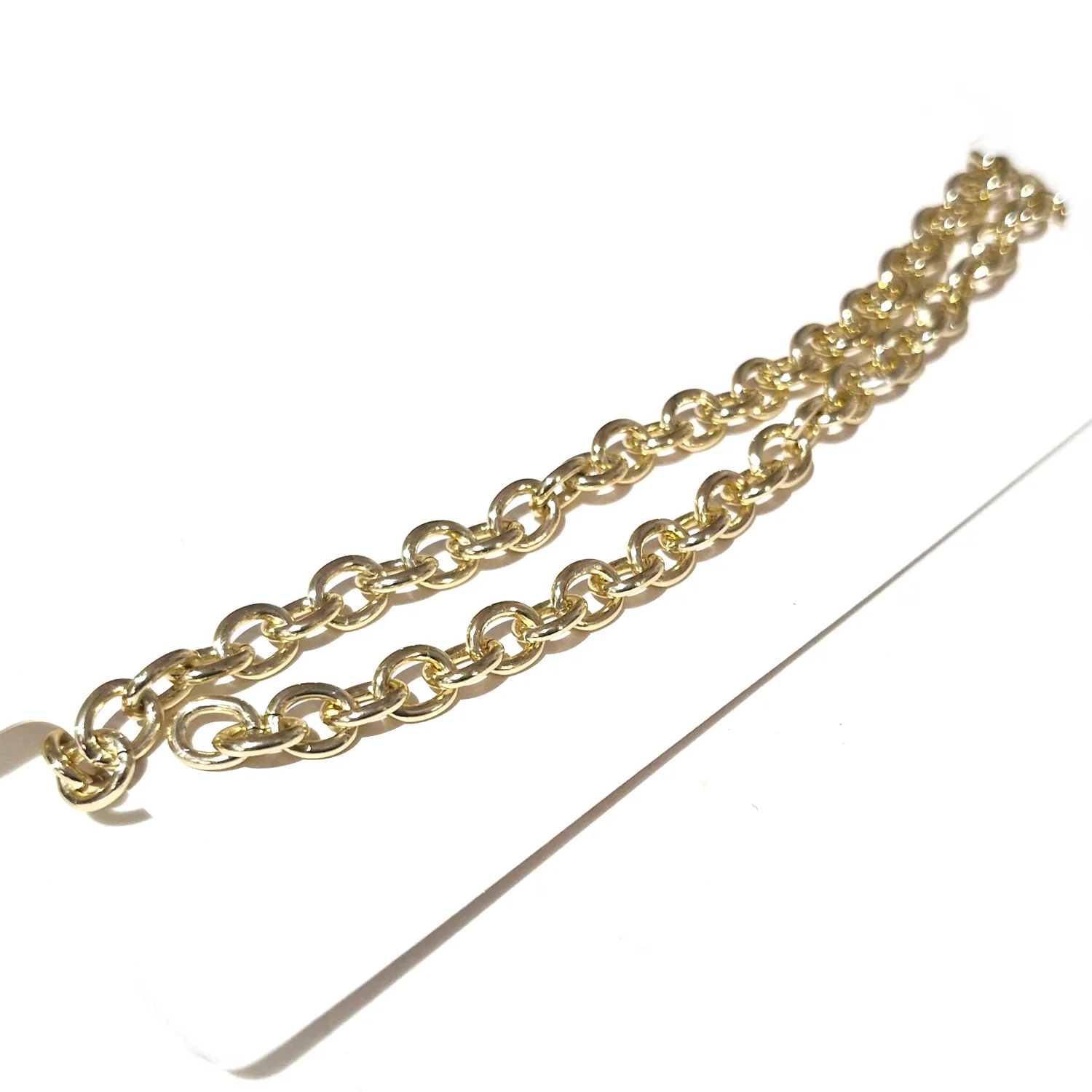 Ankkuriketju n.6,5x7,5mm - Kullansävy