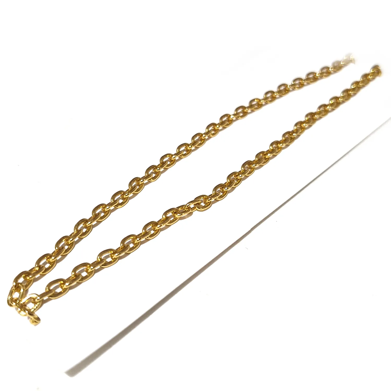 Ankkuriketju 4x5mm - Kullansävy