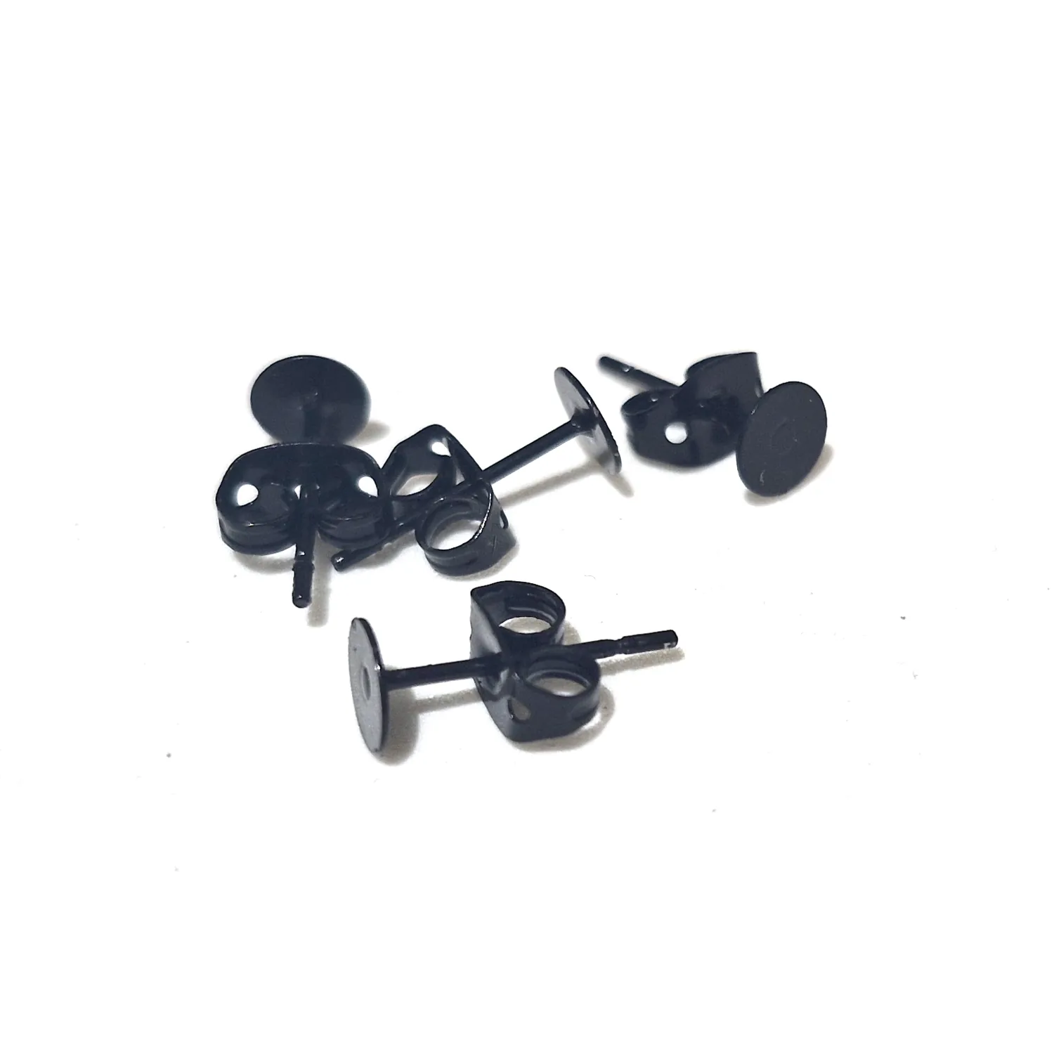 Korvakorunappi 5mm 4kpl - Musta