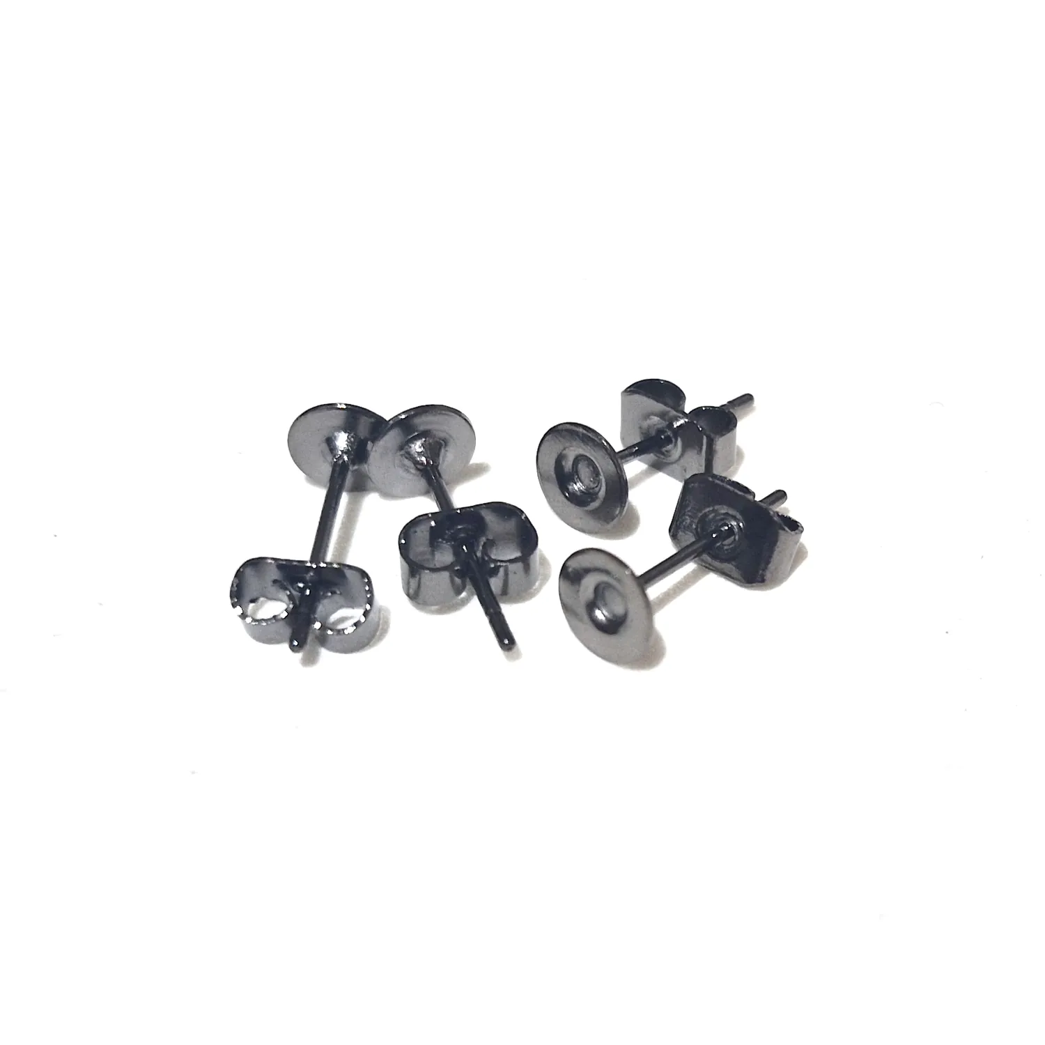 Korvakorunappi 5mm 4kpl - Savunharmaa