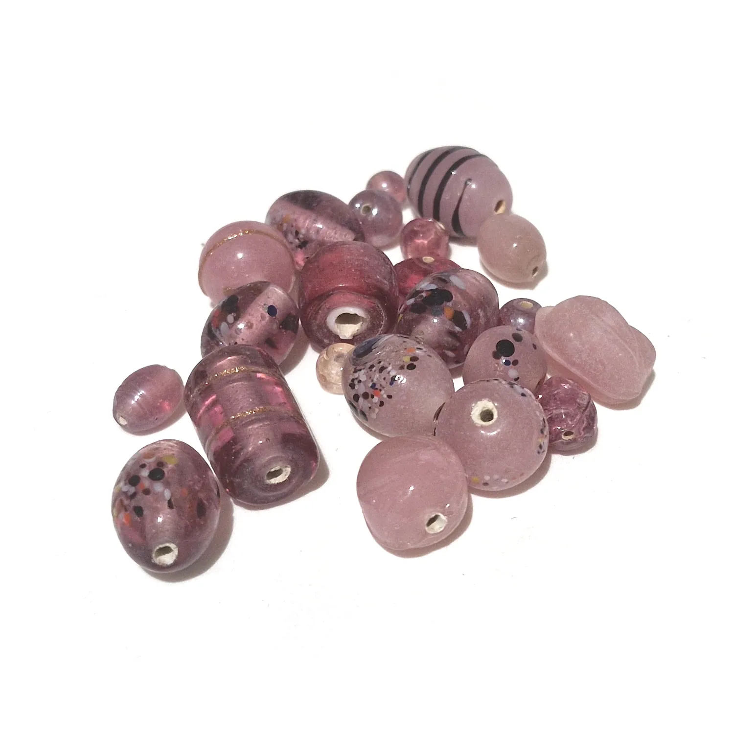 Lasihelmisekoitus n.50g - Roosat