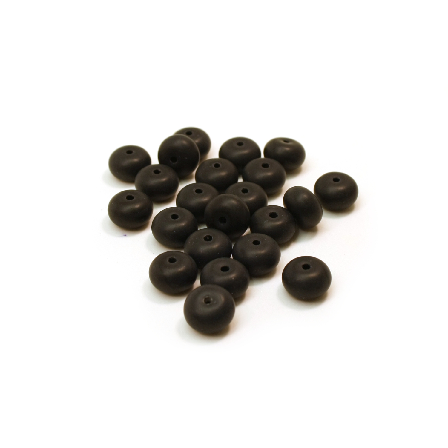 Huurre lasihelmi - Musta