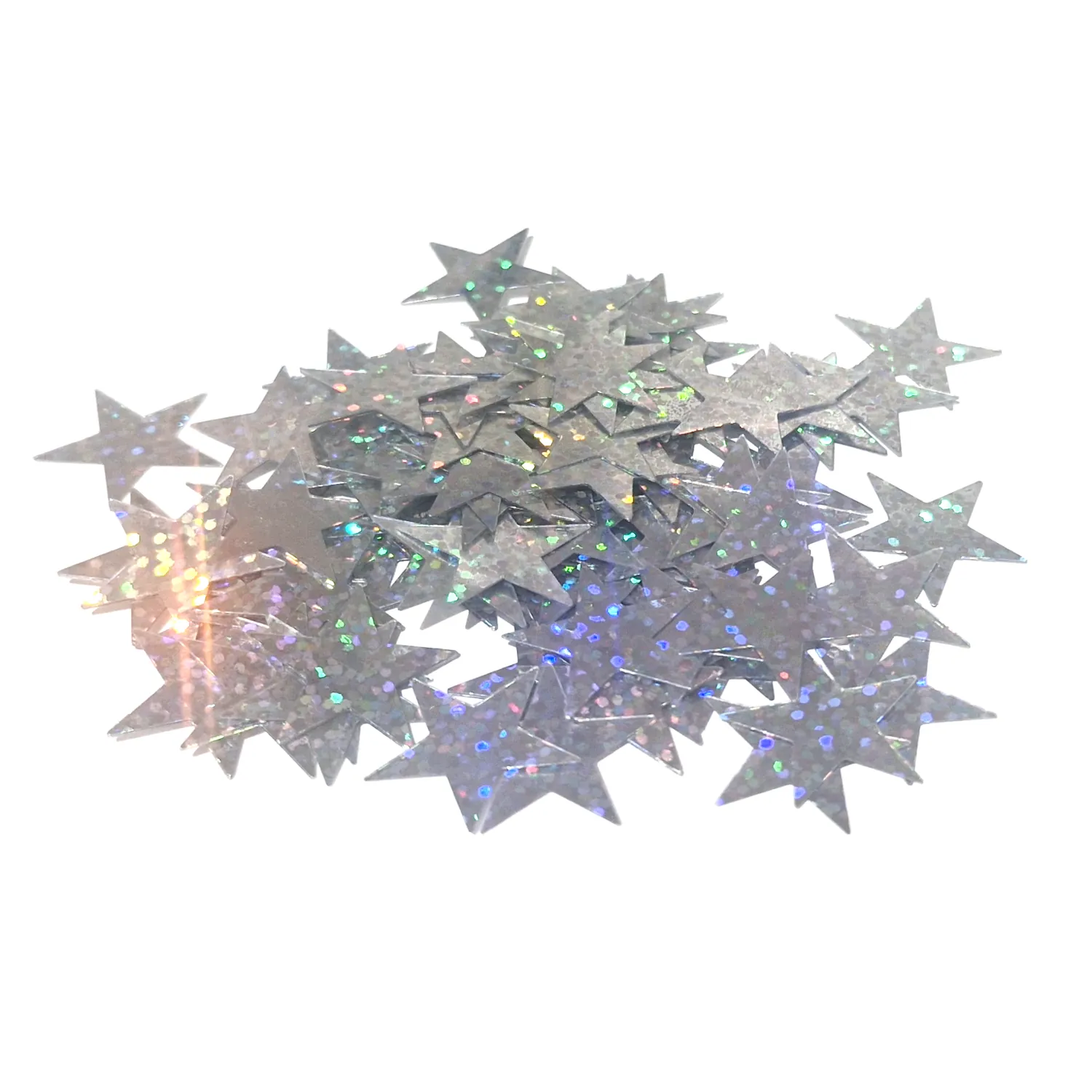 Foliokoriste n.20mm n.10g - Hopeansävy tähti