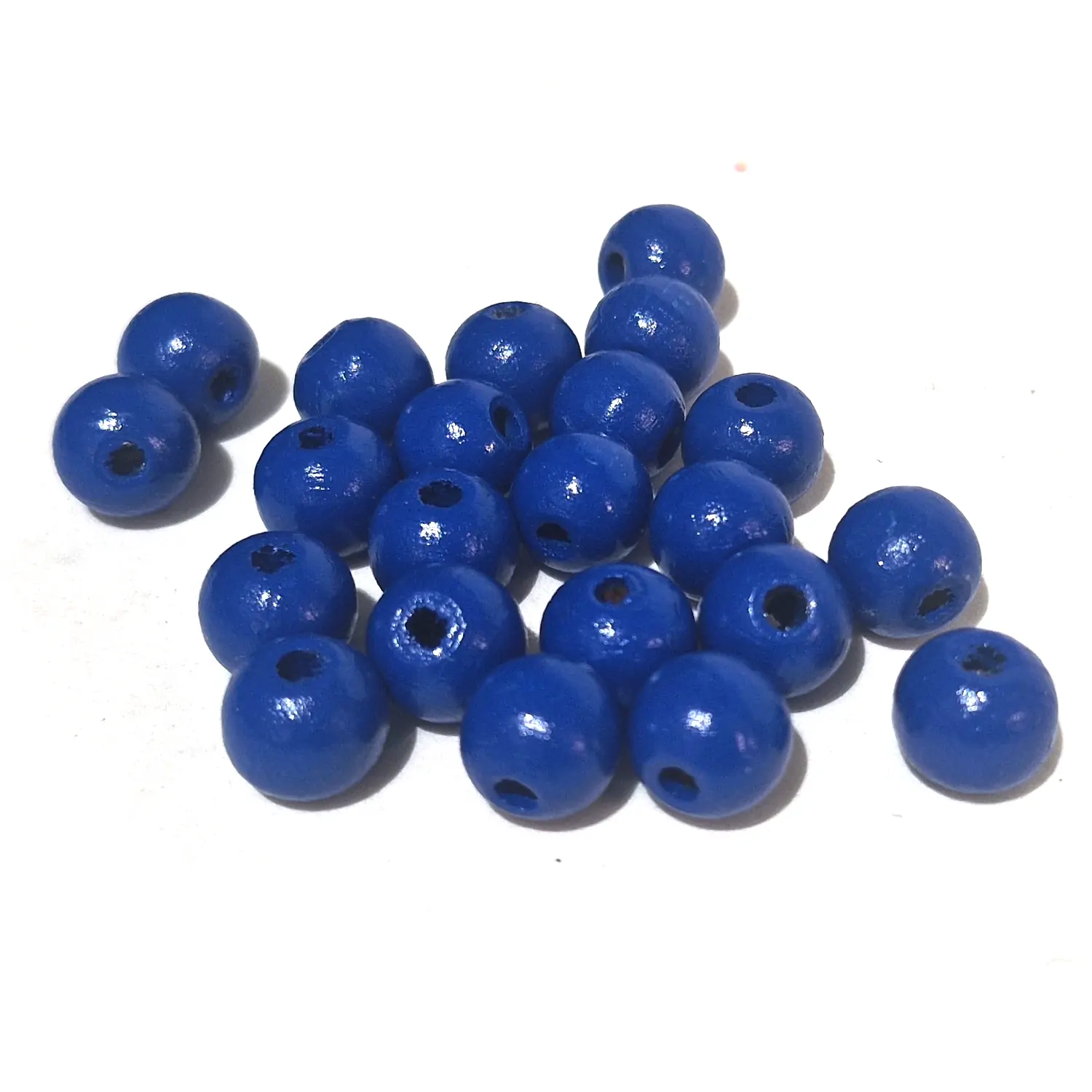 Puuhelmi 10mm 52kpl - Sininen