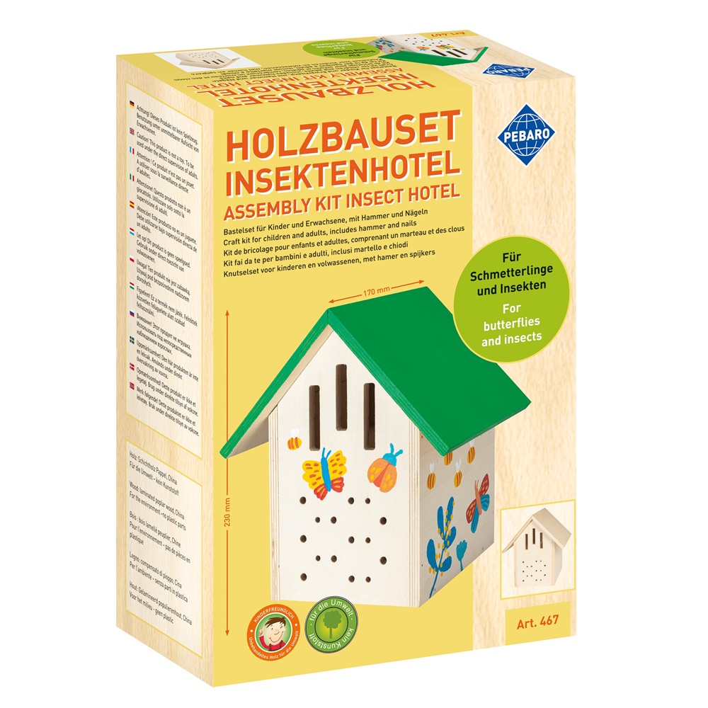 Hyönteishotelli Puurakennussarja